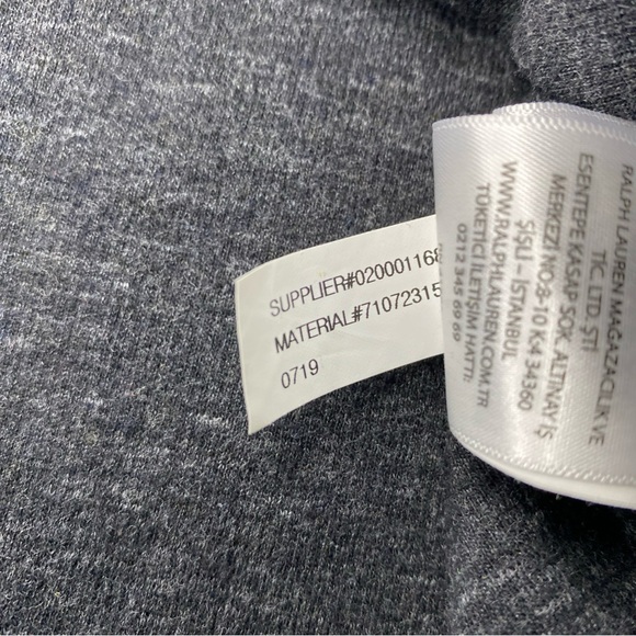 Polo Ralph Lauren Men’s Quarter Zip Pullover Blue Size L Classic Style - Picture 5 of 5